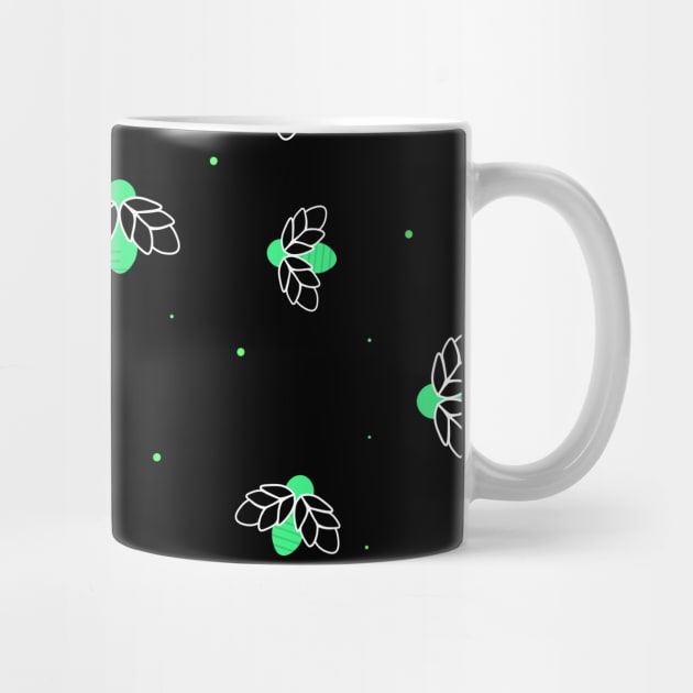 Neon Green Fireflies by Purrfect